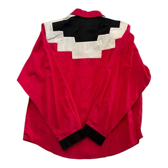 NWT Vintage 1980’s Kenny Rogers Western Shirt Aztec Shirt Size M - Picture 2 of 9